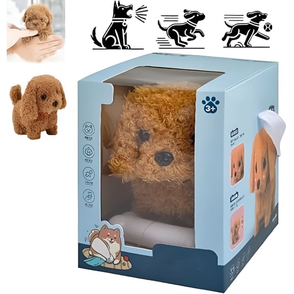 BESTSKY Robot Puppy,Realistic Robot Puppy,Puppy,My Realistic Robot Puppy,Robot Puppy (brown-B)