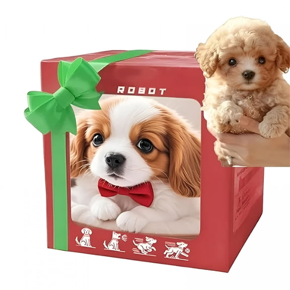 BESTSKY Robot Puppy, My Realistic Robot Puppy,robot pet Robot Dog That Acts Like A Real Dog, Interactive Robots Dogs, Walking, Barking, Tail Wagging, for Pet Lovers