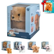 BESTSKY Robot Puppy,Robotic Puppy,My Realistic Robot Puppy,Walk,Sit,Bark and Run Like a Real Dog,Realistic Robot Puppy,A Soft,Interactive Companion Brown