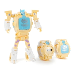 BESTSKY Robot Toys Flexible Joints Hero Watch Robot Toy Cool Watch Design Transformer Robot Toy Yellow 2