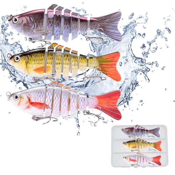 BESTSKY Robotic Fishing Lures for Freshwater, Fishing Gear Biomimetic Bait Swims Like An Injured Bait, 3D Bionic Swimming Lure Swims Just Like A Real Injured Bait Fish