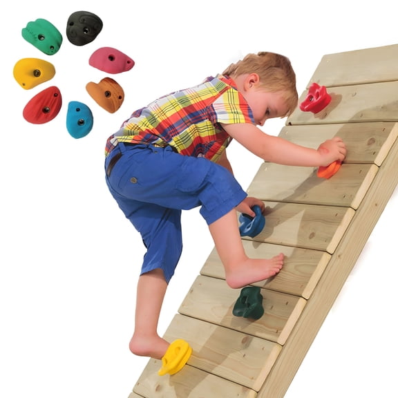 BESTSKY Rock Climbing Holds with Mounting Screw Holds Up to 230Lbs Kids Adults Rock Wall Holds Indoor Outdoor Playground Rock Climbing Wall Grips Rock Climbing Wall for Kids