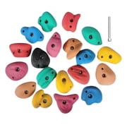 BESTSKY Rock Climbing Holds with Mounting Screws, Weather Resistant Resin Wall Grips for Indoor Outdoor Playground, Supports Up to 230 Lbs