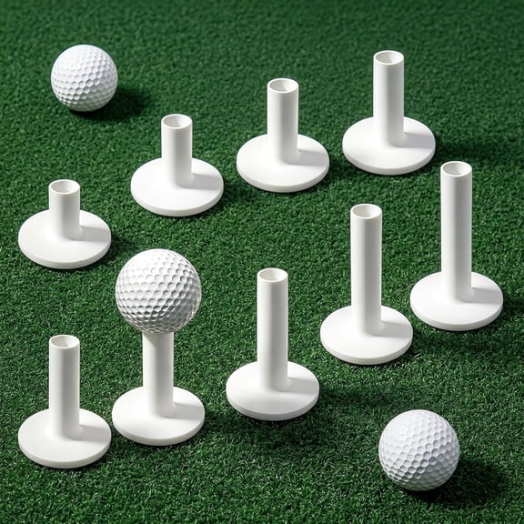 BESTSKY Rubber Golf Tees for Mats-Golf Tees for Indoor Simulators and Outdoor Golf Practice on Hitting Mat- Durable and Stable Golf Mat Tee for Beginners Or Golfers-Mixed Sizes Rubber Tees