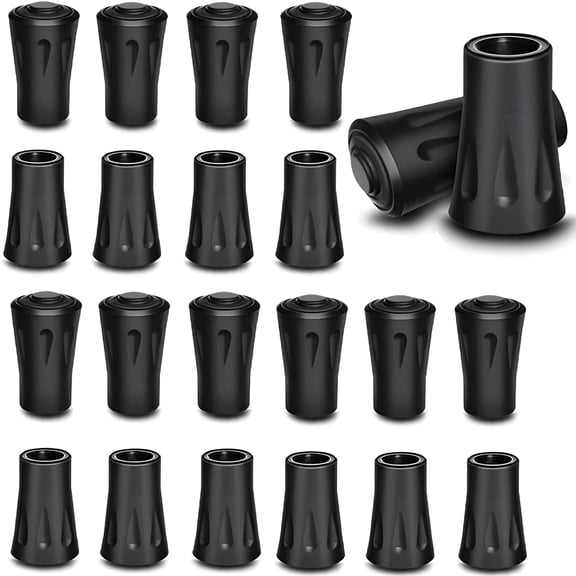 BESTSKY Rubber Walking Stick Protectors; Hiking Pole Accessories; Walking Stick Replacement Tips