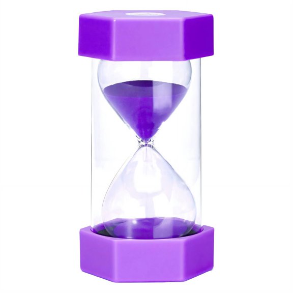 BESTSKY Sand Timer,Double-Layer Stability Hour Glass With Sand,Multi-Scene Applicable Hourglass,Purple