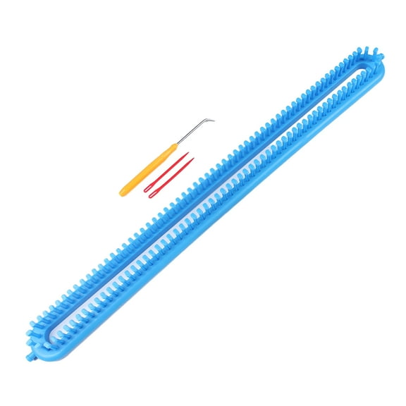 BESTSKY Scarf Weaving Loom Set, 58cm Rectangular Knitting Loom, Lightweight PP Material DIY Craft Tool for Beginners, Handmade Scarf Blanket Shawl Sock Hat Maker