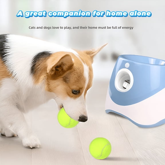 BESTSKY Self-Operating Dog Ball Thrower - Engaging Pet Toy for Fetch Practice And Physical Activity