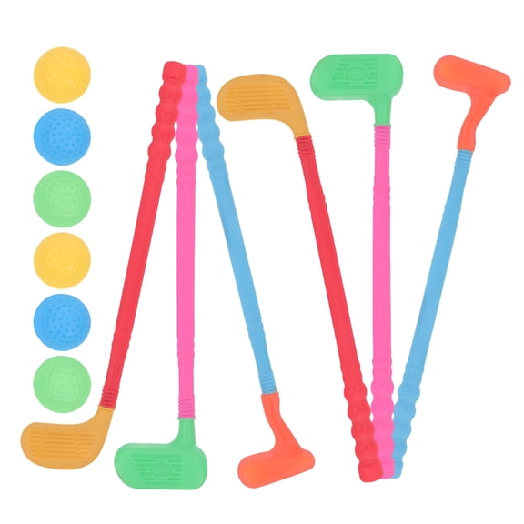 BESTSKY Set of Kids Golf Set Plastic Golf Clubs and Balls Set Random Colors