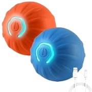 BESTSKY Shaky Ball Toys for Dogs Shaky Dogs Ball Shaking Ball for Dogs Vibrating Ball for Dogs Interactive Dogs Toys Automatic Rolling Ball Toys Usb Rechargeable,Type D - Blue & Saffron