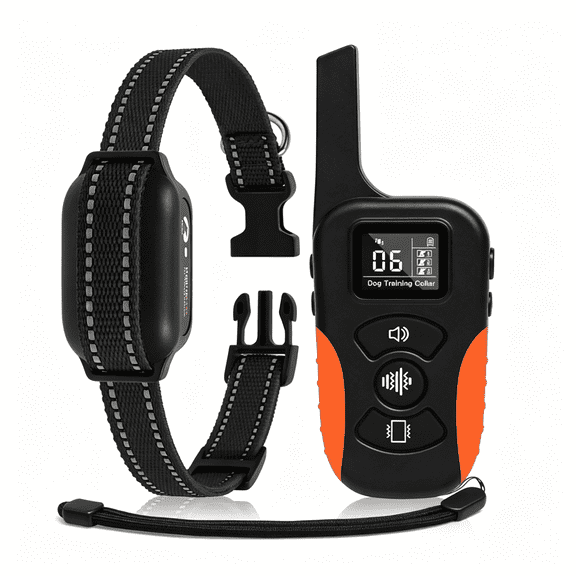 BESTSKY No Shock Dog Training Collar with Remote,Only Vibration & Beep3300Ft Range & Ipx7 Waterproof,Humane Vibration Collar for Small Medium Large Dogs (5-120 Lbs)-No Prongs