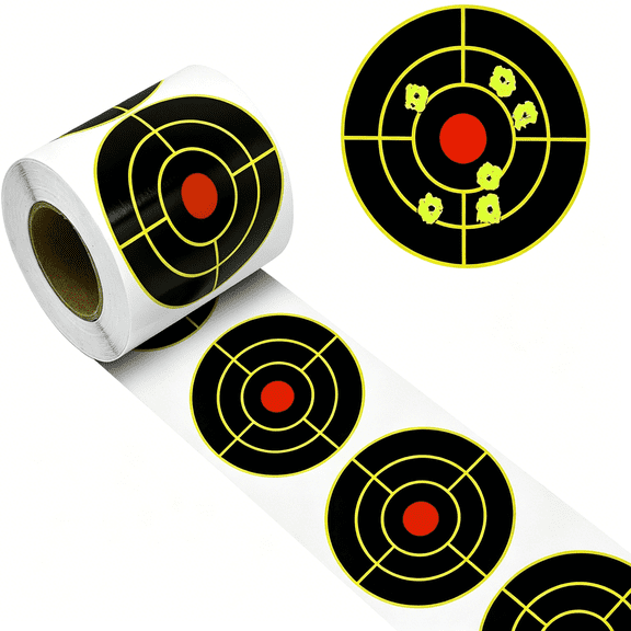 BESTSKY Shooting Targets,3" Splatter Targets Stickers Self Adhesive Target for Shooting Range Reactive Paper Target for Shootings Gun Target for Airsoft,Rifle,Pistol Shooting Practice