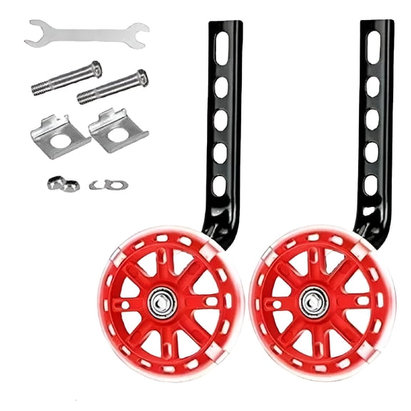 BESTSKY Silent Training Wheels, Perfect for Cycling Beginners with Single Speed Bicycle, Heavy Duty Rear and Adjustable Bicycle Stabilizer Kit, Safety and Confidence Guaranteed