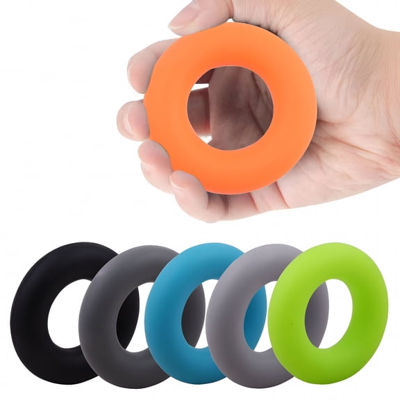 BESTSKY Silicone Grip Strength Trainer Anti-slip Forearm Finger Training Hand Grip Strengthener Circle Portable Hand Rehabilitation Workout Equipment