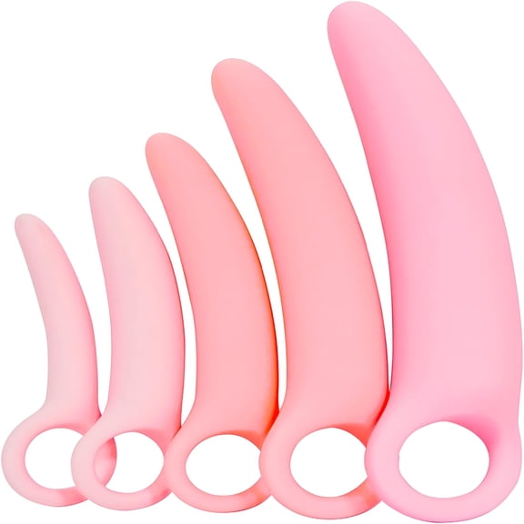 BESTSKY Silicone Pelvic Floor Muscle Exerciser Trainer Set-Pink