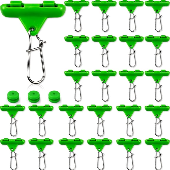 BESTSKY Sinker Slides for Fishing with Weight Bumpers, No Twist Sinker Slide, Clip-On Sinker Slider for Easy Weight Change, Protect Line & Knot Swivels Snaps, Ideal for Catfish Carolina Rig