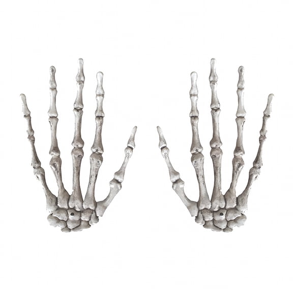 BESTSKY Skeleton Hand 1 Pair Plastic Hand Skeleton Party Prop Halloween Decoration
