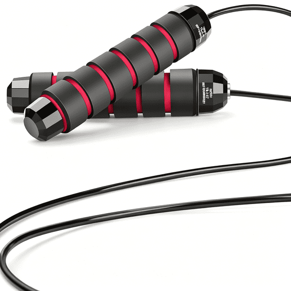 BESTSKY Skipping Rope with Ball Bearings Rapid Speed Adjustable Jump Rope Cable and 6" Memory Foam Handles Ideal for Aerobic Exercise Like Speed Training,Extreme Jumping,Endurance Training and Gym