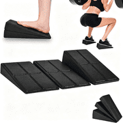 BESTSKY Slant Board Squat Wedge for Calf Stretching,3Pcs 12"X6.3"Foot Stretcher Balance Board for Plantar Fasciitis,Adjustable Foam Slant Board Wedge Great for Exercises