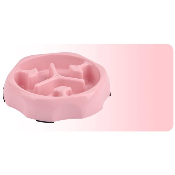 BESTSKY Slow Feeder Dog Bowls,Safe and Clean Mealtime Dog Puzzle Feeder,Improves Feeding Safety Dog Slow Feeder,Pink