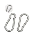 thumbnail image 1 of BESTSKY Small Carabiner Clips, Heavy-Duty Iron Keychain Clips for Keys, Durable Small Carabiners,10-Pack, 1 of 5