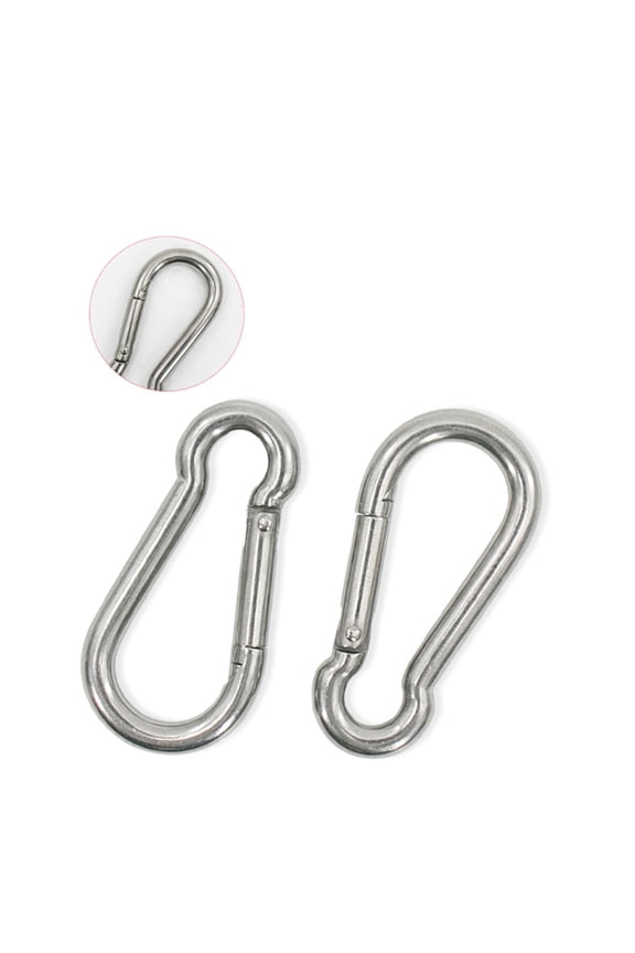 Small Carabiner Clips, Heavy-Duty Iron Keychain Clips for Keys, Durable Small Carabiners,10-Pack