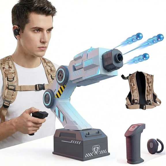 BESTSKY Smart Tracking Mechanical Arm Foam Blaster Robot Arm, Tracking Blasters Wearable Shoulder Mount with Dual Control