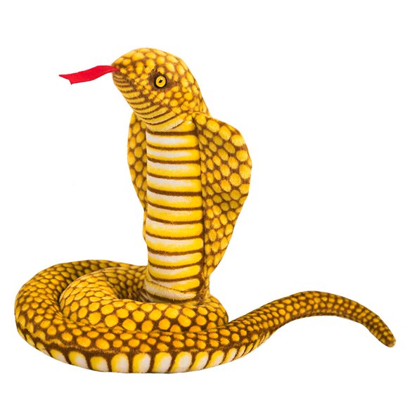 BESTSKY Snake Stuffed Animal,Realistic Snake Shape Snake Stuffed Animal,Creepy Fun Toy Snake Plush,Yellow,110cm