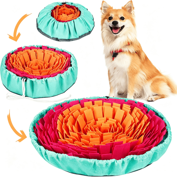 BESTSKY Snuffle Mat for Dogs,Interactive Sniff Mat for Slow Eating and Keep Busy,Adjustable Dog Digging Toys Encourages Natural Foraging Skills and Mental Stimulation