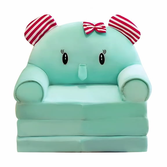 BESTSKY Snuggly-Soft Sherpa Chair,Cute Cartoon Lazy Sofa,Toddler Chair for Reading and Napping Sofa to Lounger for Girls and Boys,No Fillers