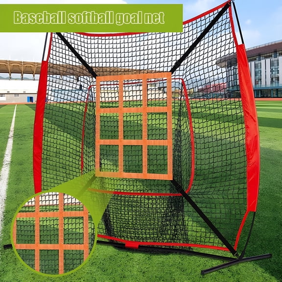 BESTSKY Softball Pitching Target Baseball Net Strike Zone Target, Adjustable Softball Baseball Pitching Target Practice Training Equipment