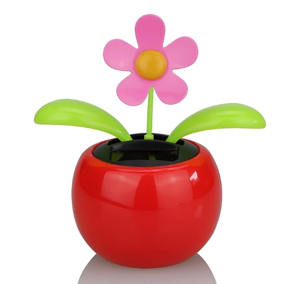 BESTSKY Solar Powered Dancing Flower Toy, Eco-Friendly Window & Car Dashboard Ornament, Cute Kids Party Favor & Home Decor
