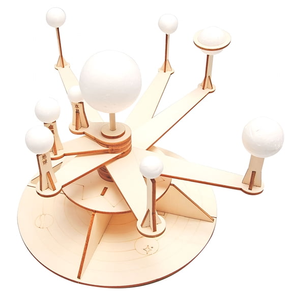 BESTSKY 2026 New Solar System Model 1 Set Unfinished Solar System Model Wooden Three-Dimensional Diy Solar System for Home,School,Classroom,Stem,11.89
