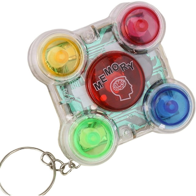 BESTSKY Sound Game,Educational Puzzle Toy Memory Game with Lights and Sounds Toy,5*5*1.5cm Video Games for Kids Ages 4-8,White