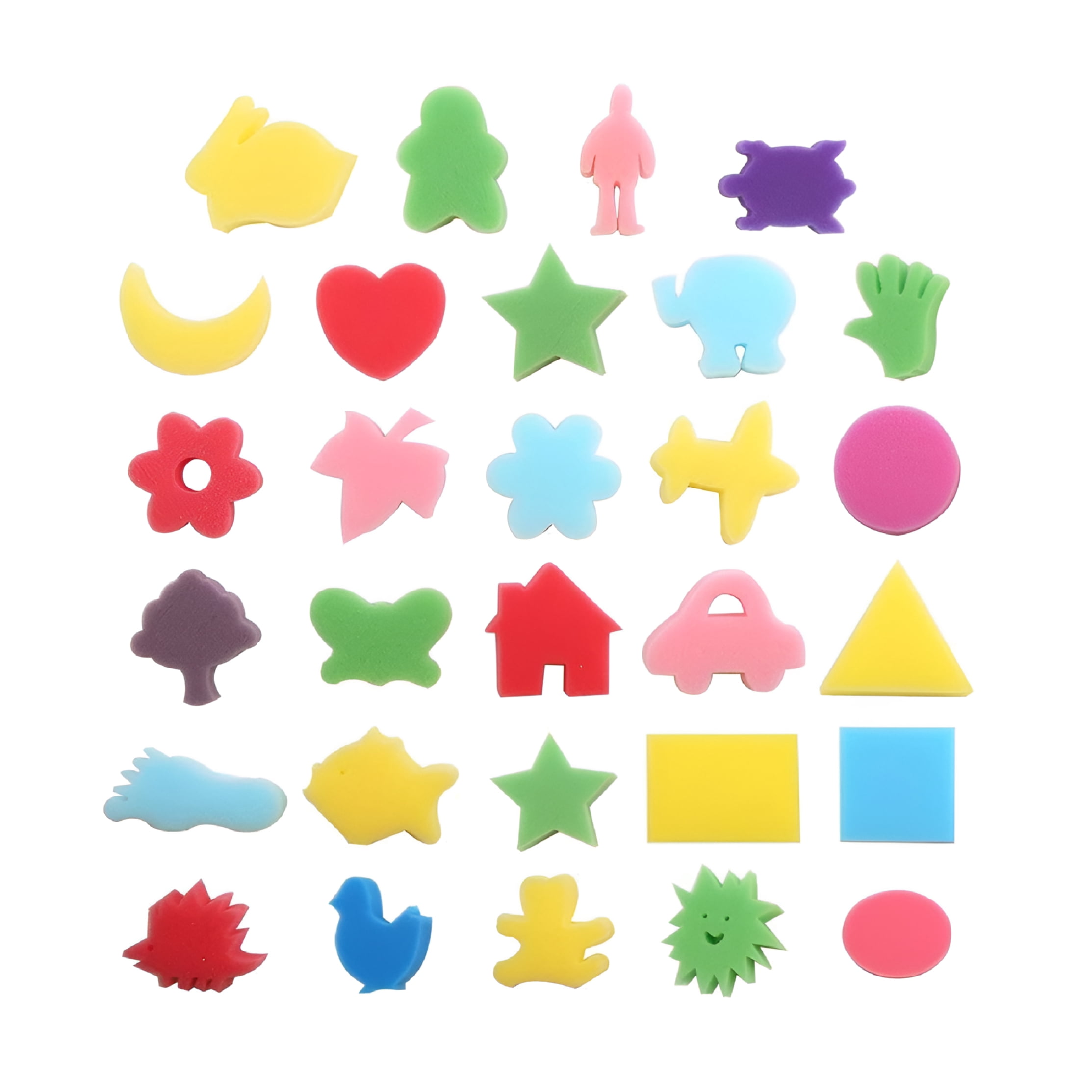 BESTSKY Sponge Painting Sponges Kids Paint Shapes Diy Craft Tools Kid ...