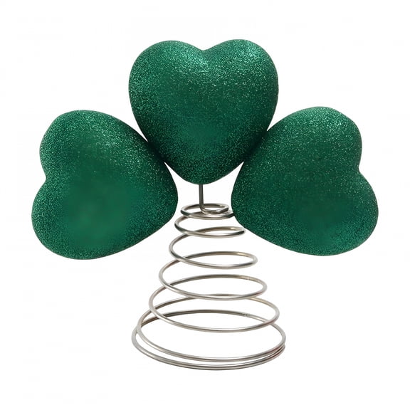 BESTSKY St. Patrick's Day Tree Topper,Trefoil Shamrock Christmas Tree Decoration,Holiday Party Ornament for Home,Seasonal Tree Topper,Festive Decor