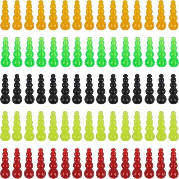 BESTSKY Stacked Beads for Fishing, 120Pcs Fishing Beads Lures Tackle Trout Beads Lure Making Supplies Walleye Rig Fishing Spinner Fishing Inline Spinner Saltwater Freshwater