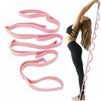 BESTSKY Stretching Strap,Relaxing Stretch Elastic Bands for Exercise,Yoga Strap for Pilates,Rehab,Fitness,Strength Training,Pink