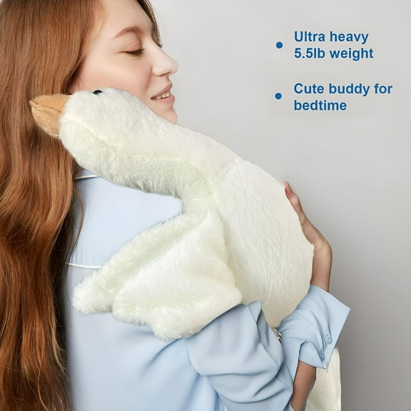 BESTSKY Stuffed Animal,2.6 lbs Weighted Stuffed Animals Plush Swan Toy Goose Weighted Plush Animals Duck Stuffed Animals Plush Pillow Toy Gifts for Kids,19.68"