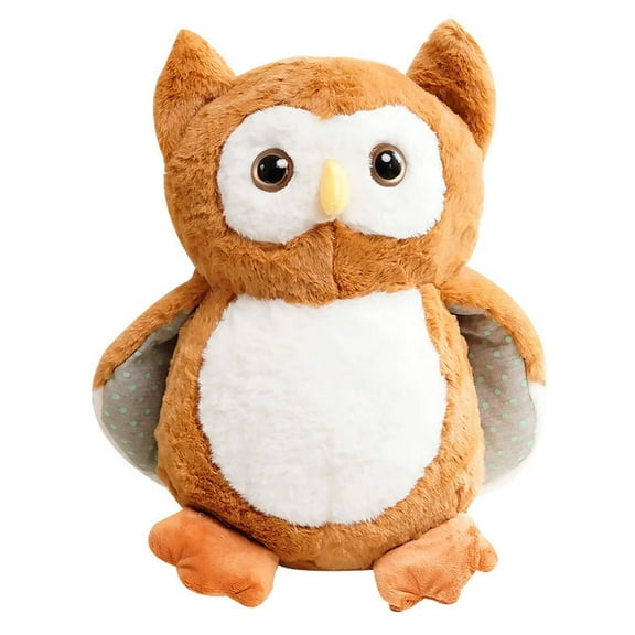 BESTSKY Body Pillow Owl Stuffed Toy Funny Stuff Desktop Decoration Weighted Stuffed Animals Brown 25cm