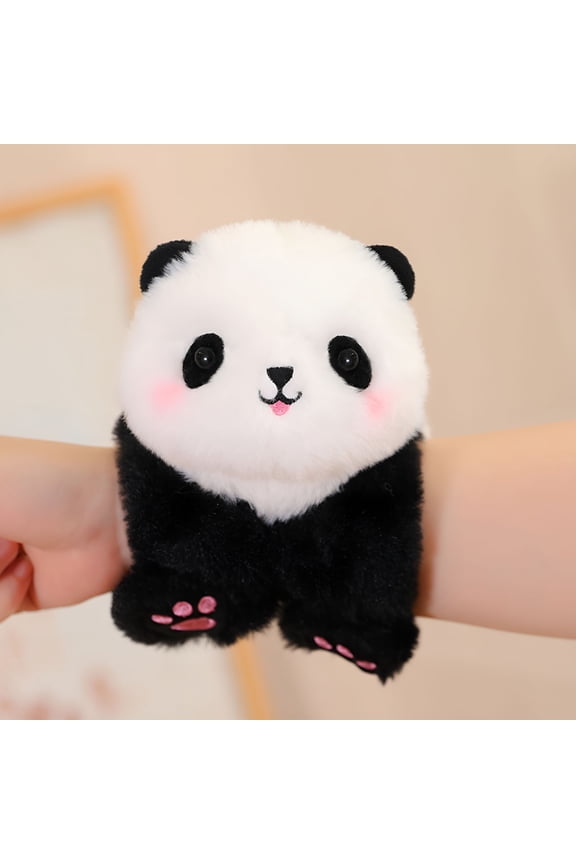 Stuffed Animal Slap Bracelets,Cute Plush Animal Snap Bracelets Bulk Wrist Pets Slap Band Toy,Christmas Thanksgiving Birthday Gifts for Boys Girls Party Favors