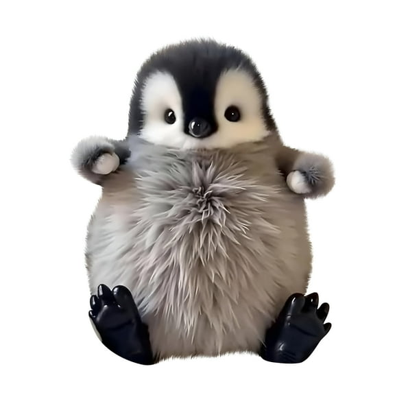 BESTSKY Super Realistic Plush Penguin,Interactive Emotional Support Partner - Waddle,Chirp (1PCS)