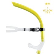 BESTSKY Swim Snorkel for Lap Swimming, Adult Swimmers Snorkeling Gear for Swimming Snorkel Training in Pool and Water, Center Mount Silicone Mouthpiece One-Way Purge Valve