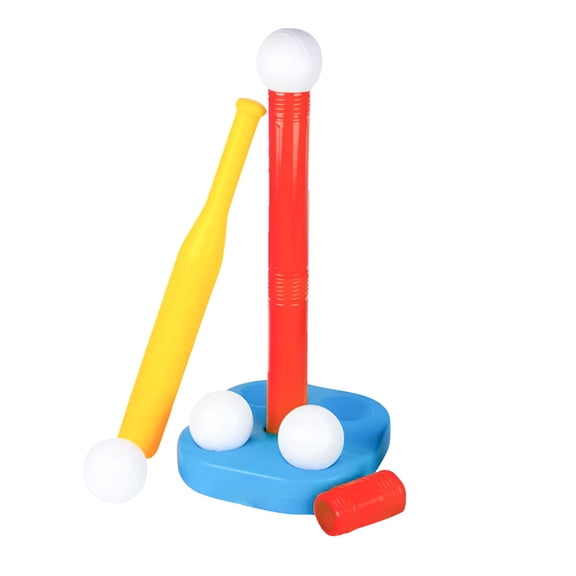 BESTSKY T Ball Set for Kids 3-5 5-8,Toddler Baseball Tee Ball Set for Boys Tball Set with 6 Balls,Batting Tee,Baseball Bat,Pitching Machine,Glove T Ball Stand Outdoor Baseball Toys
