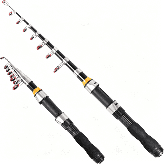 BESTSKY Telescopic Collapsible Extendable Fishing Rod for Saltwater and Freshwater,Lightweight and Compact Design,Telescopic Fishing Rod
