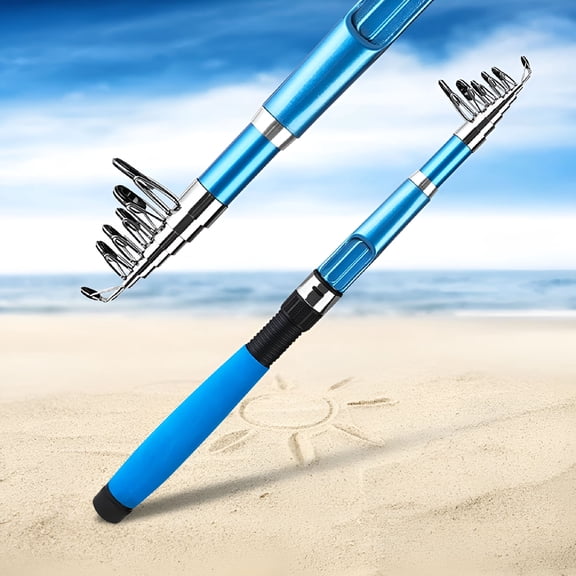 BESTSKY Telescopic Fishing Rod Short Collapsible Rod for Saltwater and Freshwater (1.8M)