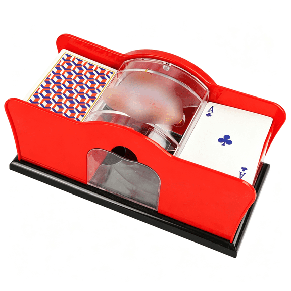 BESTSKY The Original Manual Card Shuffler, 2 Deck Hand Crank Quiet Shuffler for Poker Blackjack Game Night, Quiet card shuffler
