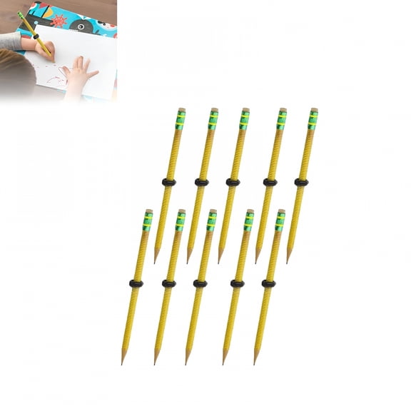 BESTSKY Threaded Pencil for ADHD,Threaded Pencil with Nut,Threaded Fidget Pencils with Nut,Quiet Classroom Fidgeting