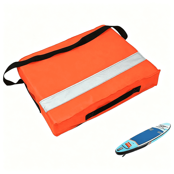BESTSKY Throwable Flotation Device, Portable Orange Waterproof Marine Throw Cushions, Buoyant Emergency Flotation Device with Reflective Strip for Boating Swimming