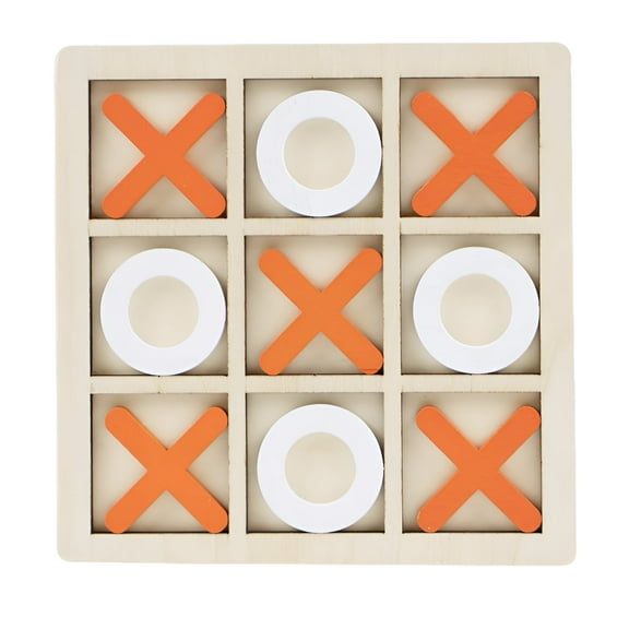BESTSKY Tic Tac Toe Game,Fun and Challenging Travel Toys,Foster Strategic Thinking Board Games for Adults,Orange